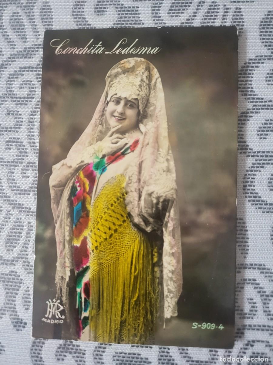 Fotos von Musikern: Conchita Ledesma cupletista postal 9 X 13 ctms...a&ntilde;o 1918.