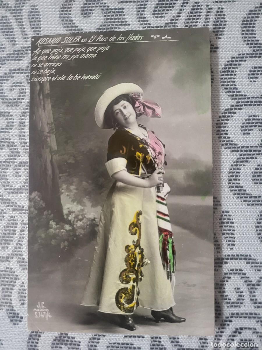 Fotos von Musikern: Rosario Soler cupletista postal 9 X 13 ctms...a&ntilde;o 1910.