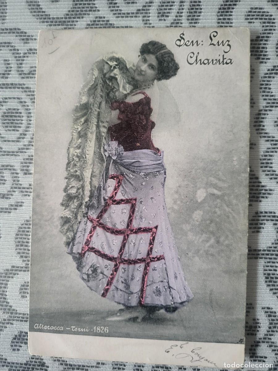 Fotos von Musikern: Luz Chavita cupletista postal 9 X 13 ctms...