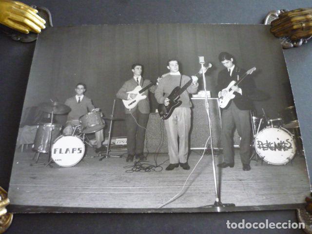 Fotos von Musikern: LOS FLAPS CONJUNTO MUSICAL ANTIGUA FOTOGRAFIA 1965 18 X 24 CM
