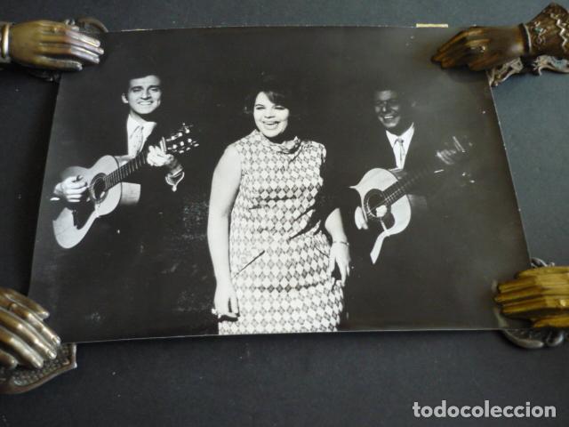 Photos of Singers: LOS TRES DE CASTILLA CONJUNTO MUSICAL ANTIGUA FOTOGRAFIA 24 X 18 CM