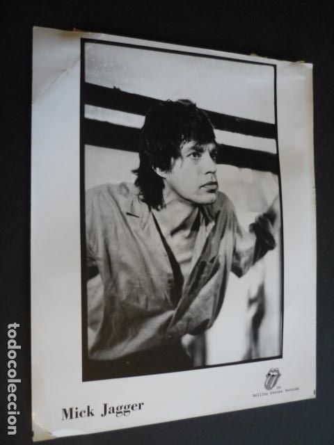 Fotos de Cantantes: MICK JAGGER THE ROLLING STONES ANTIGUA FOTOGRAFIA 21 X 25 CM