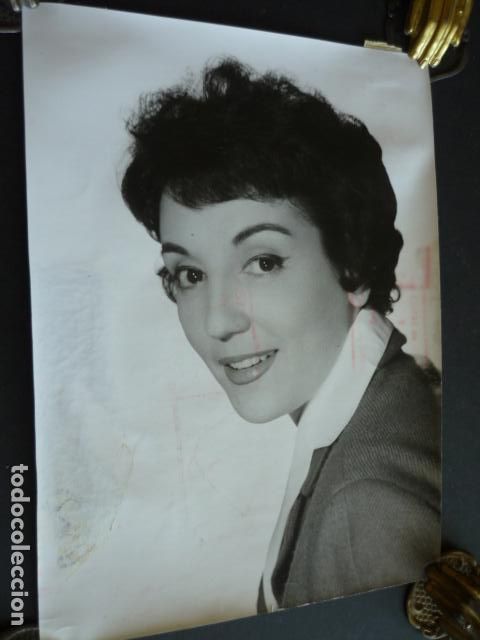 Fotos von Musikern: GLORIA LASSO CANTANTE ANTIGUA FOTOGRAFIA 18 X 24 CM