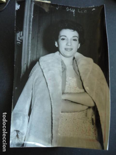 Photos of Singers: GLORIA LASSO CANTANTE ANTIGUA FOTOGRAFIA 12 X 17 CM