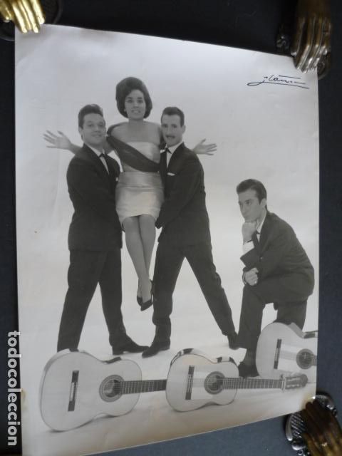 Photos of Singers: LOS LLANEROS CONJUNTO MUSICAL ANTIGUA FOTOGRAFIA 25 X 21 CM