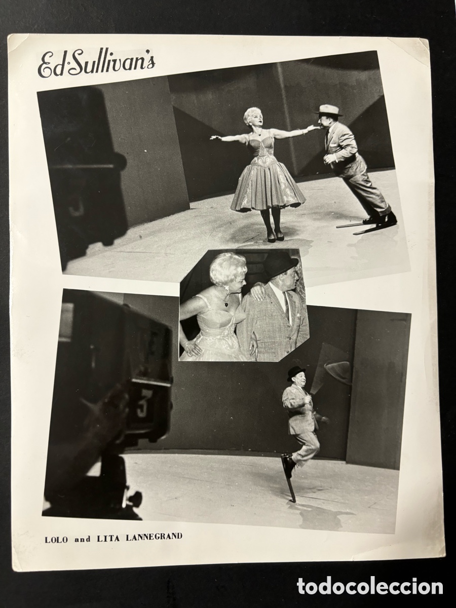 Fotos von Musikern: Foto original Ed sullivan Lolo y lita lannegrand pareja c&oacute;mica
