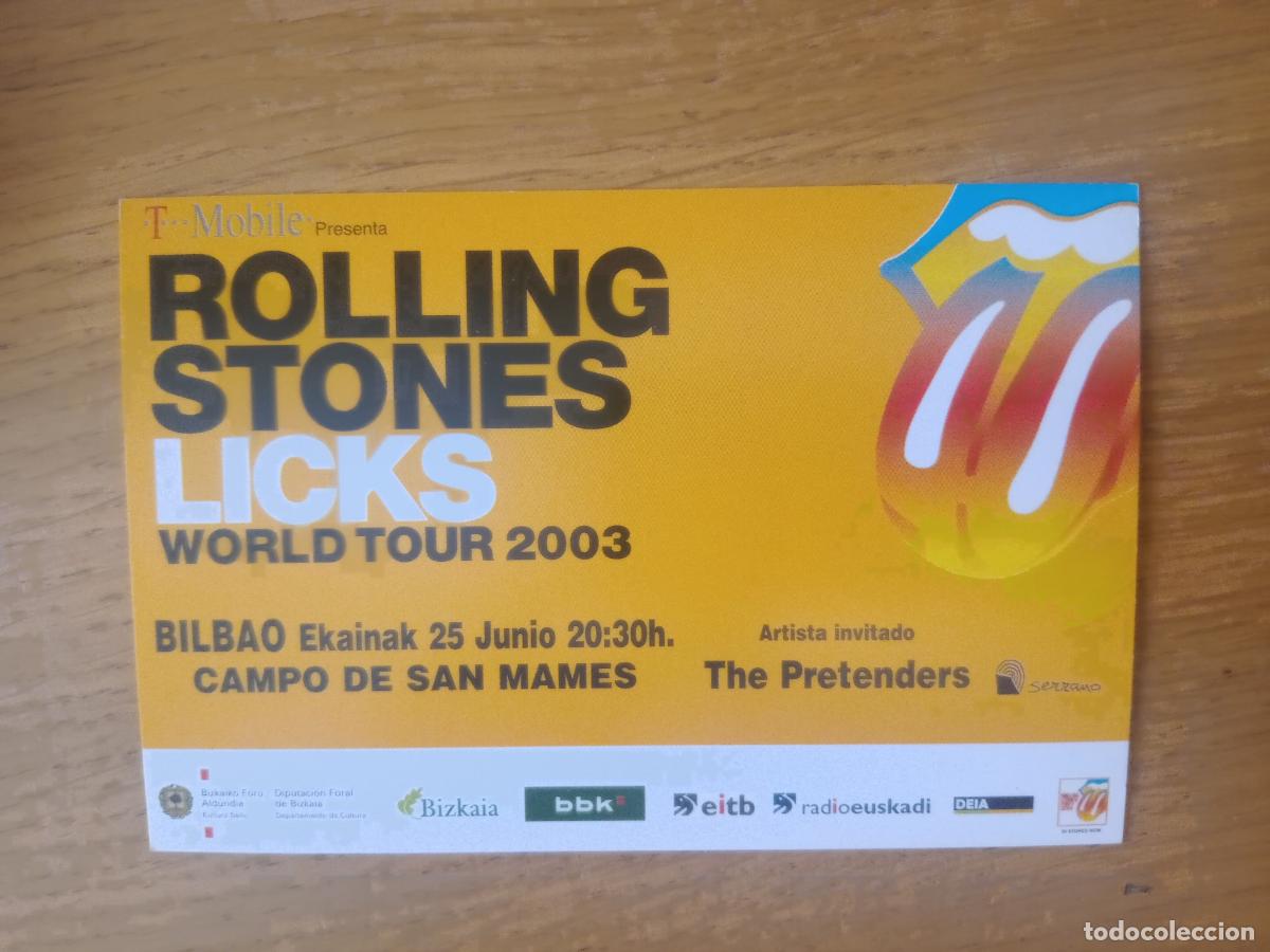 Photos of Singers: Rolling Stones Licks World Tour 2003. Postal