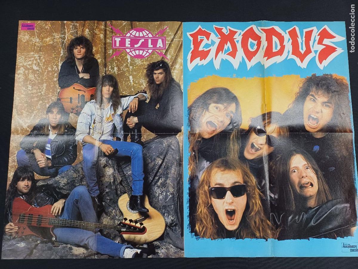 Photos de Chanteurs et Chanteuses: TESTAMENT-OVER KILL-TESLA-EXODUS/POSTER METAL.