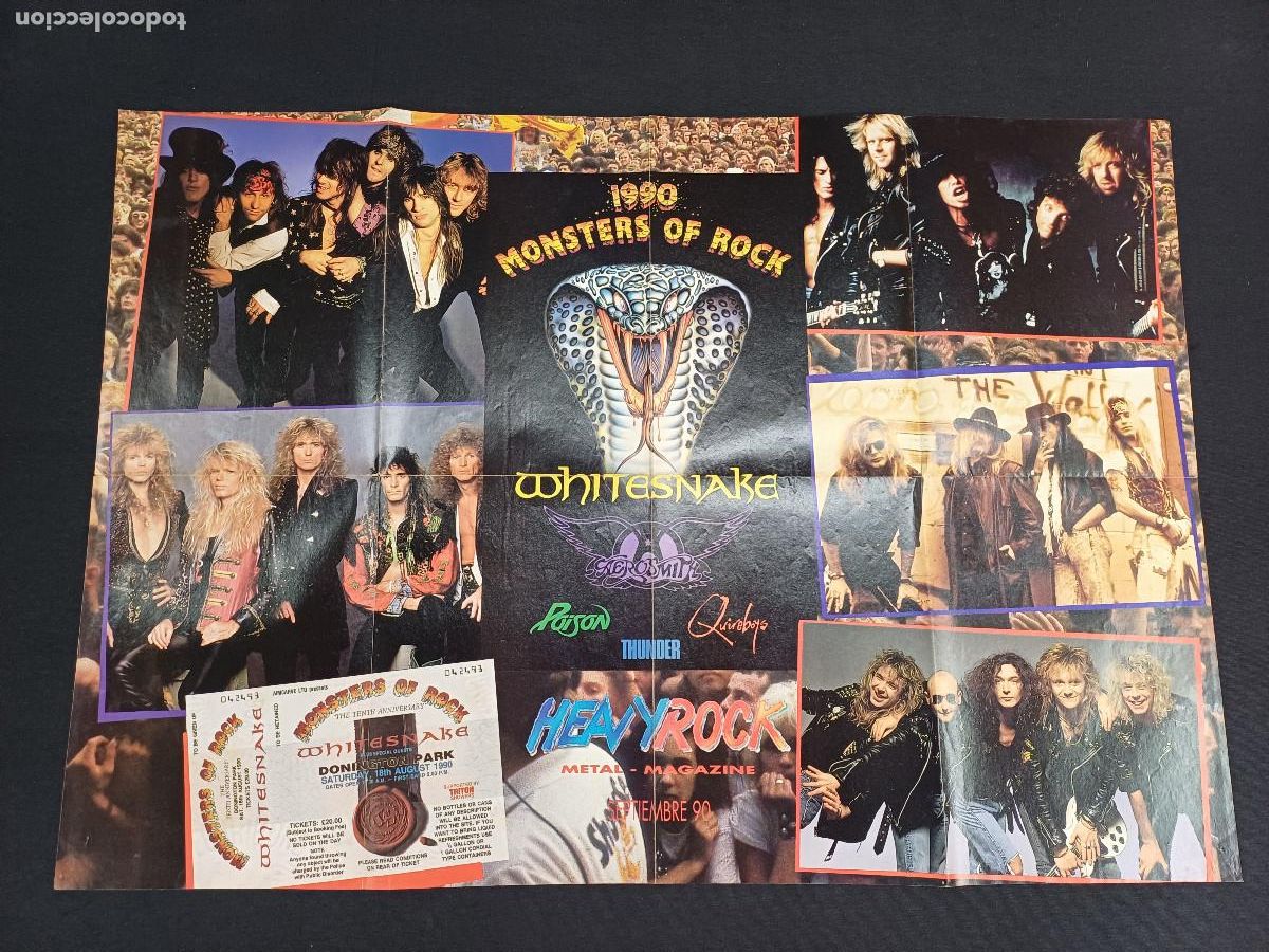 Photos de Chanteurs et Chanteuses: MONSTERS OF ROCK 1990/POSTER METAL.