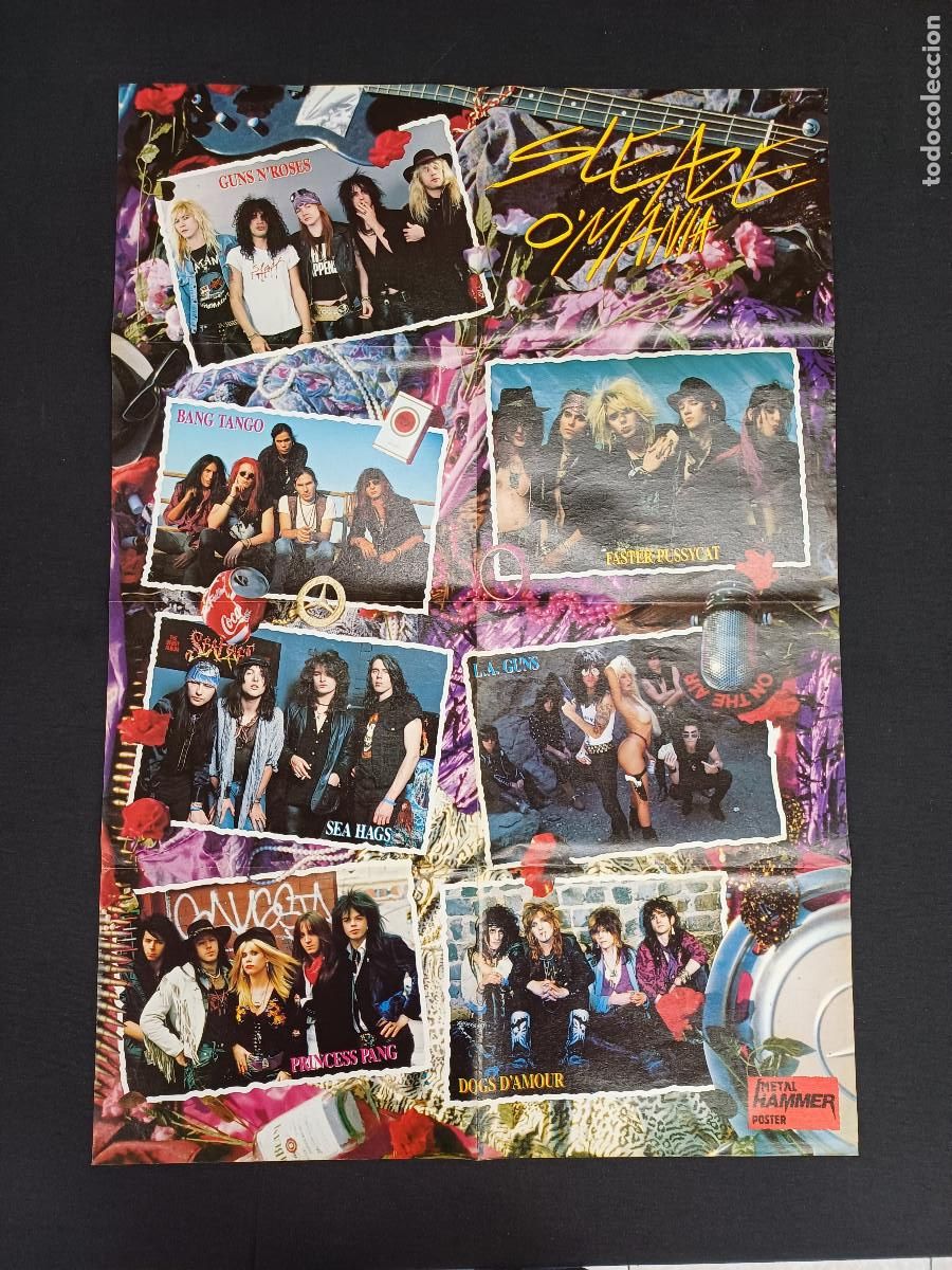 Photos de Chanteurs et Chanteuses: SLEAZE O'MANIA-EXODUS-JAMES HETFIELD/POSTER METAL.