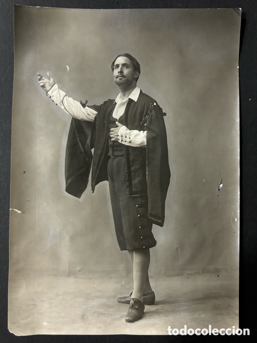 Photos de Chanteurs et Chanteuses: Foto original del actor y tenor de murcia Jos&eacute; Romeu en la muerte del ruise&ntilde;or inspirada en Gayarre