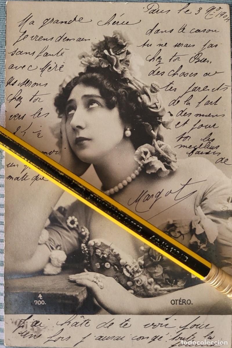Photos de Chanteurs et Chanteuses: Bella Otero [Cuple] postal 9 X 13 ctms. editada en Francia...a&ntilde;o 1904