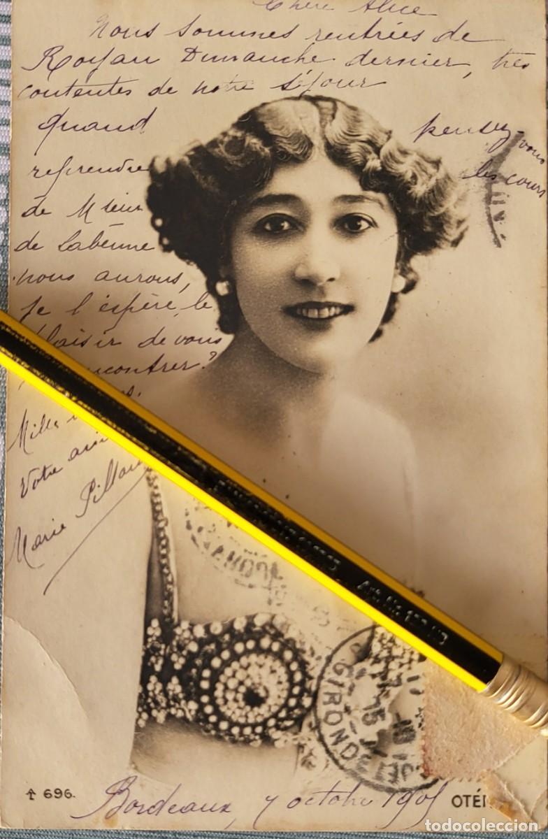 Photos de Chanteurs et Chanteuses: Bella Otero [Cuple] postal 9 X 13 ctms. editada en Francia...a&ntilde;o 1905.