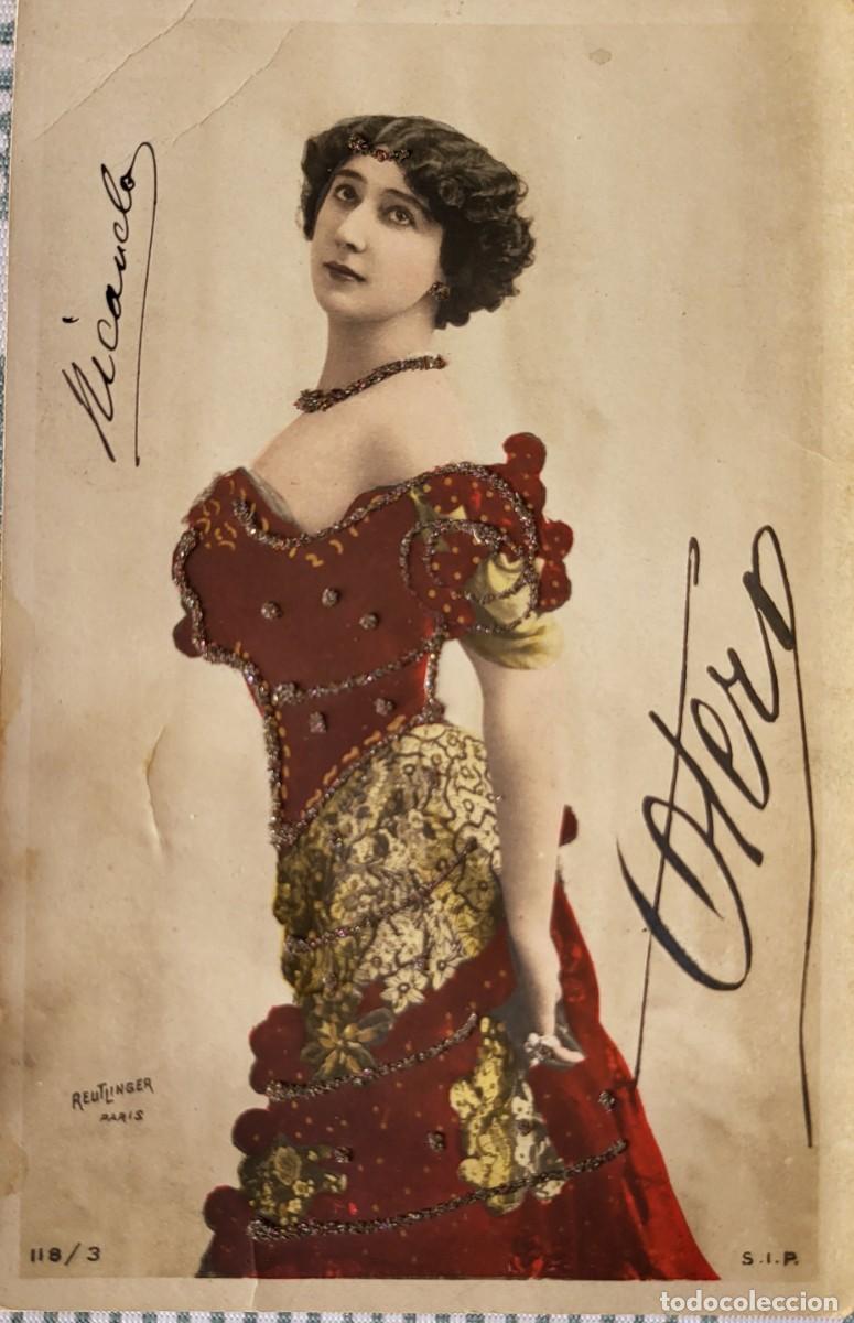 Photos de Chanteurs et Chanteuses: Bella Otero [Cuple] postal 9 X 13 ctms. editada en Francia...
