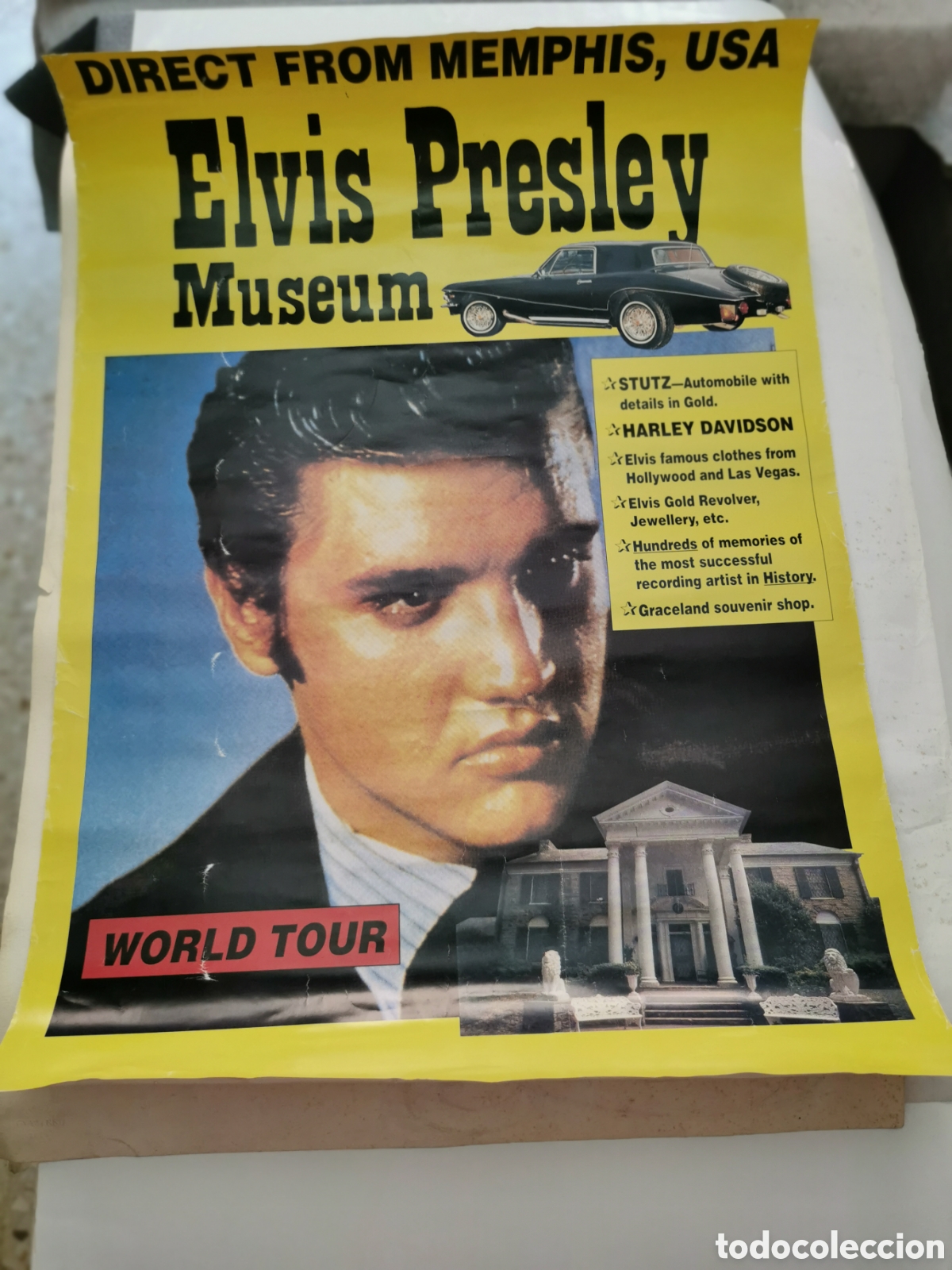 Fotos von Musikern: Poster Elvis Presley Museum. Memphis, USA.