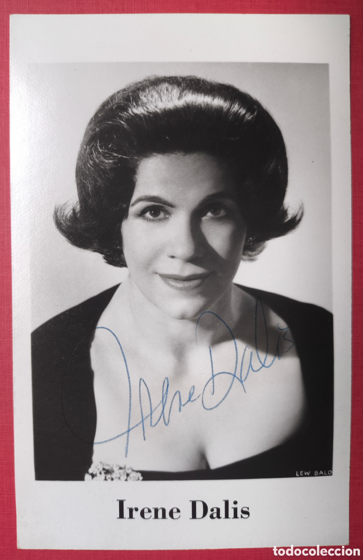 Photos of Singers: IRENE DALIS MEZZOSOPRANO &Oacute;PERA FOTOGRAF&Iacute;A FIRMADA AUT&Oacute;GRAFO 1965