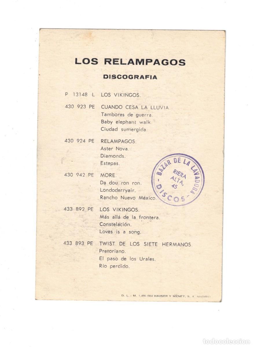 Fotos de cantantes: LOS RELAMPAGOS. PHILIPS - Foto 2