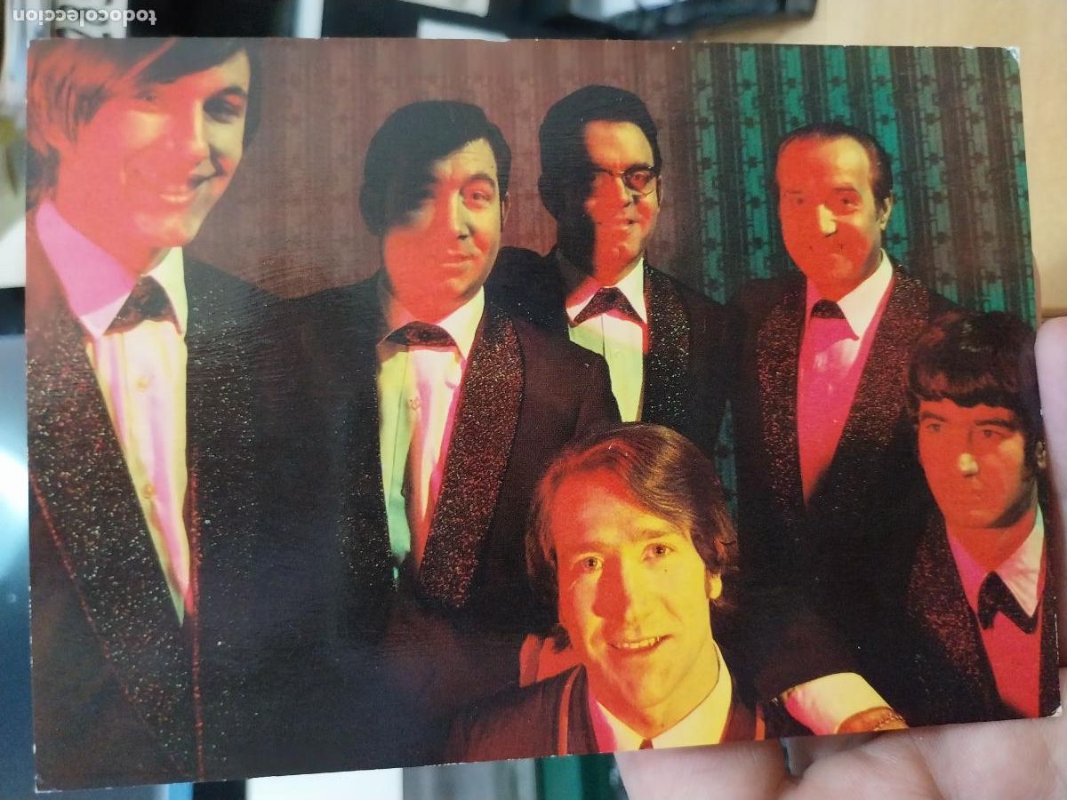 Photos of Singers: CLUB VIRGINIA TARJETA POSTAL BERGAS 950 CANTANTE GRUPO MUSICA ORIGINAL 11X7.5CMS
