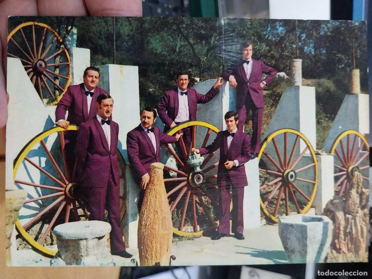 Photos of Singers: LOS HIDALGOS TARJETA POSTAL BERGAS CANTANTE GRUPO MUSICA ORIGINAL DORSO JANNIO AUTOGRAFO
