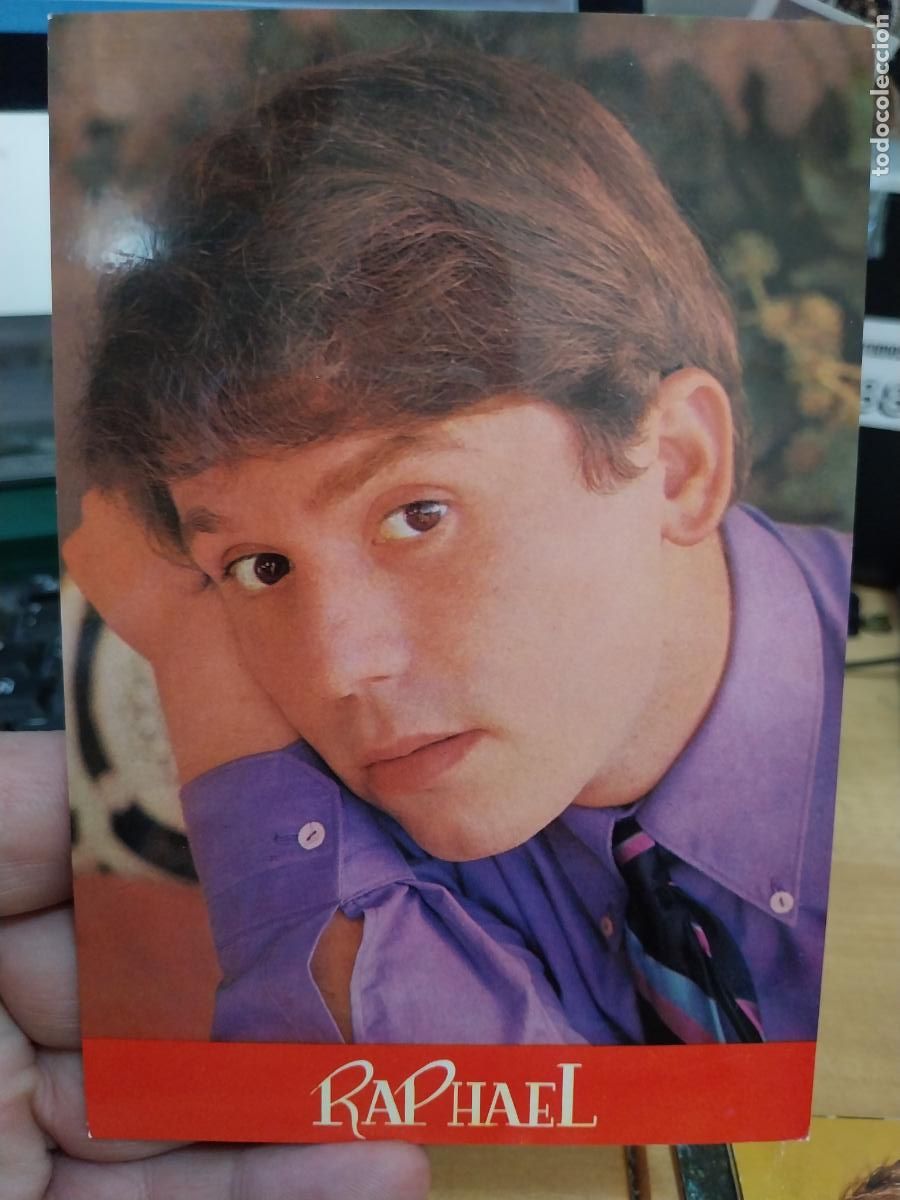 Photos of Singers: RAPHAEL TARJETA POSTAL BERGAS 752 SC CANTANTE GRUPO MUSICA ORIGINAL