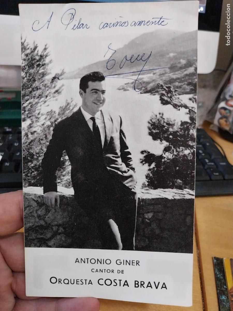 Photos of Singers: ANTONIO GINER AUTOGRAFO ORQUESTA COSTA BRAVA TARJETA CANTANTE GRUPO MUSICA ORIGINAL