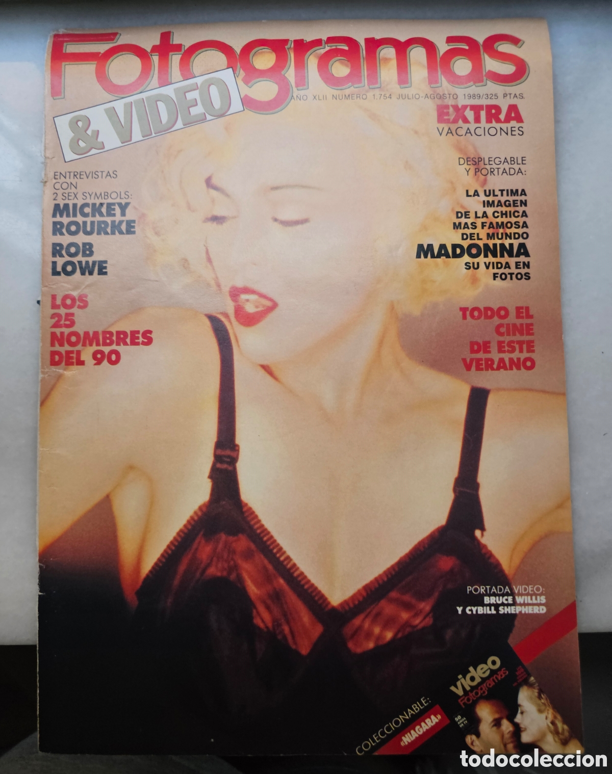 Fotos von Musikern: Madonna Fotogramas 1989 con p&oacute;ster desplegable A4