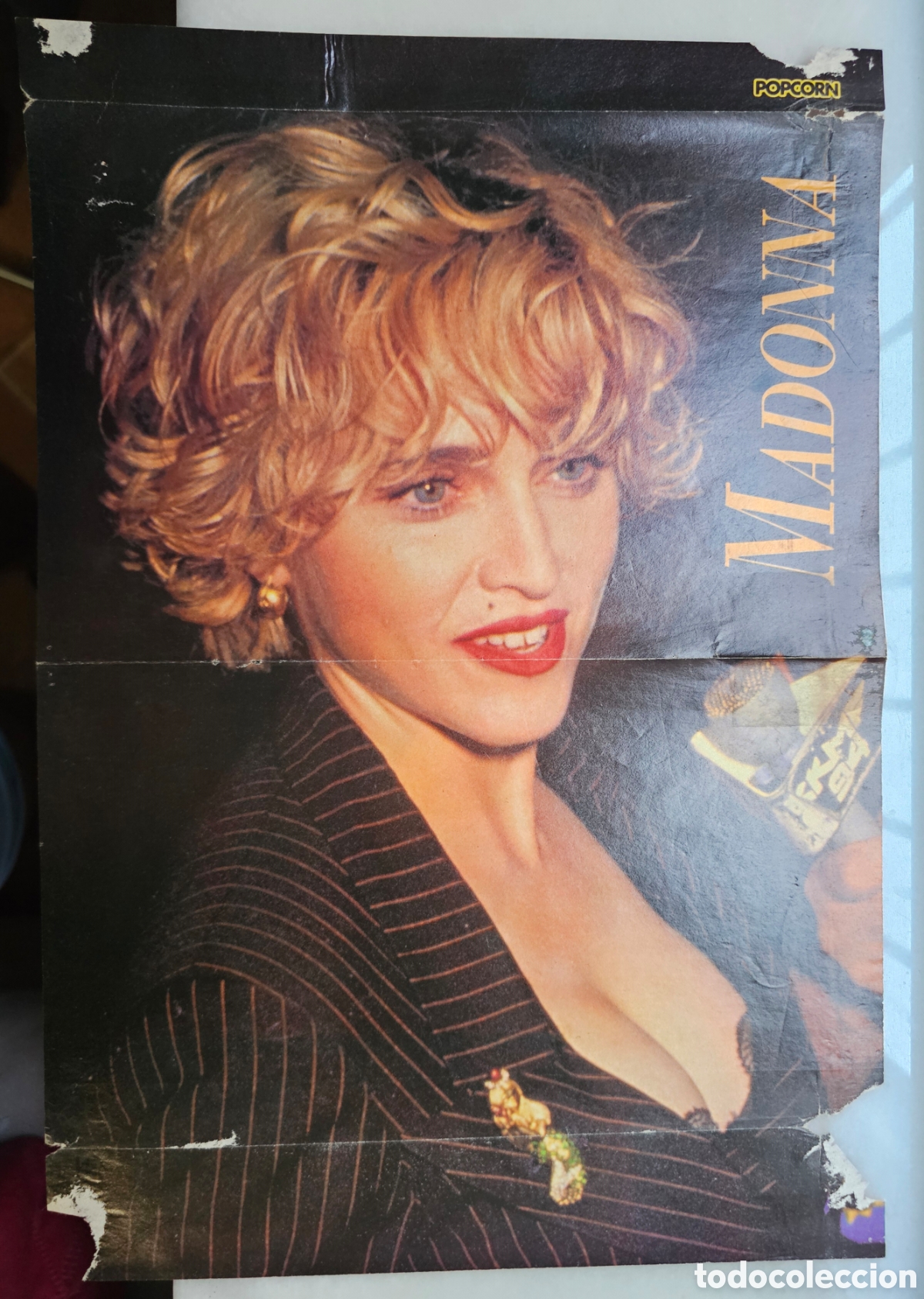 Fotos von Musikern: P&oacute;ster doble Madonna y Taylor Dayne revista Popcorn