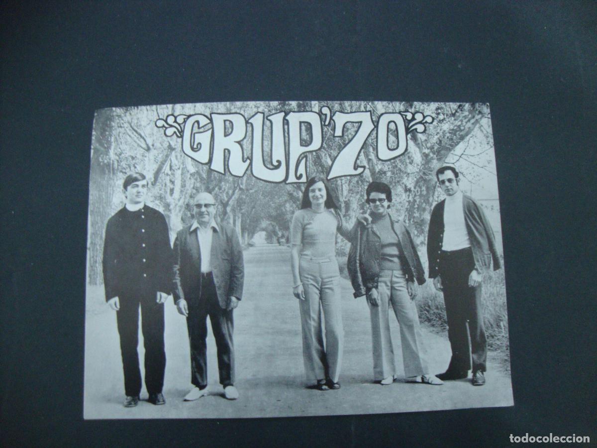 Fotos de Cantores: FOTO TIPO POSTAL CONJUNTO GRUP 70