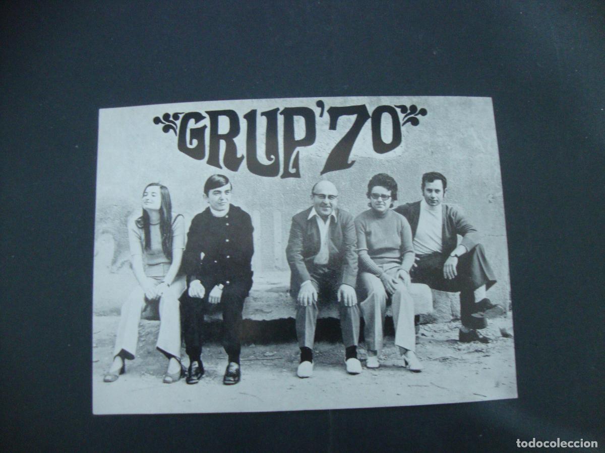 Fotos de Cantores: FOTO TIPO POSTAL CONJUNTO GRUP 70