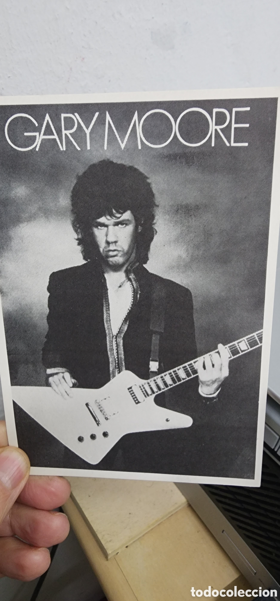 Photos de Chanteurs et Chanteuses: Gary Moore : Tarjeta postal promocional concierto Barcelona y San Sebasti&aacute;n, Madrid antigua sin uso-