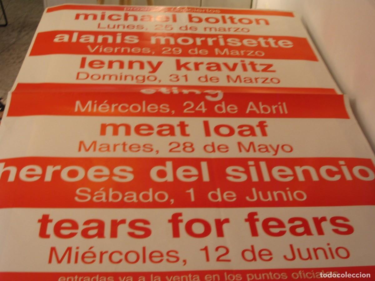 Foto di Cantanti: HEROES DEL SILENCIO STING TEARS FOR FEARS Michael Bolton 26 CARTEL ORIGINAL 1996 GIRA TOUR 140x100