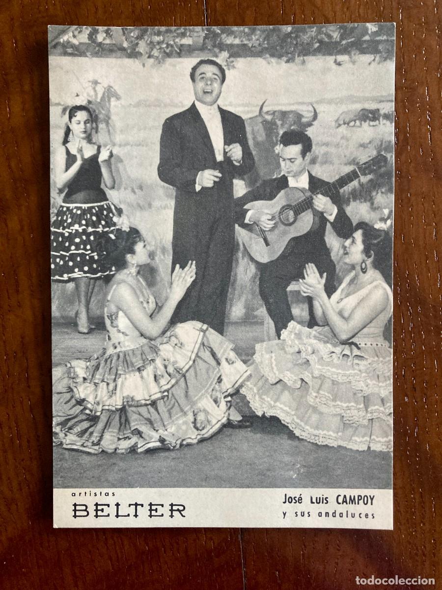Fotos de Cantantes: JOSE LUIS CAMPOY Y SUS ANDALUCES, artistas BELTER, fotograf&iacute;a publicitaria, ca 1960