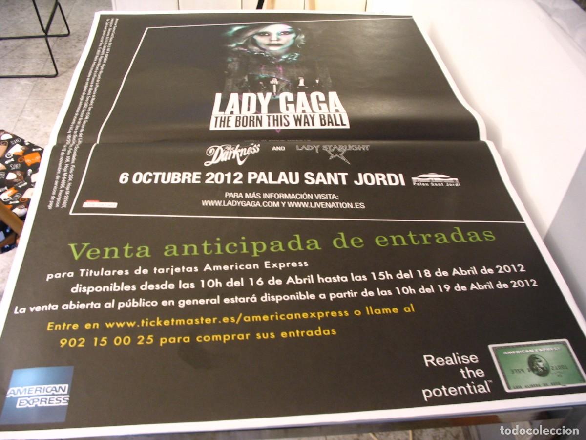Fotos de Cantores: LADY GAGA + The Darkness CARTEL ORIGINAL Barcelona 2012 TOUR 140x100 26