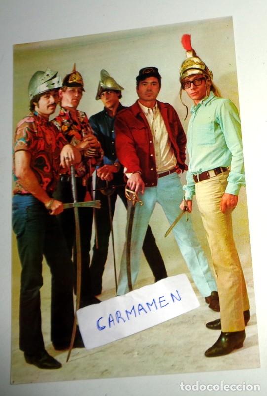 Photos de Chanteurs et Chanteuses: FOTO POSTAL PROMOCIONAL - GRUPO MUSICAL - LOS BRAVOS - POP ESPA&Ntilde;OL - ANTIGUA A&Ntilde;OS 60.