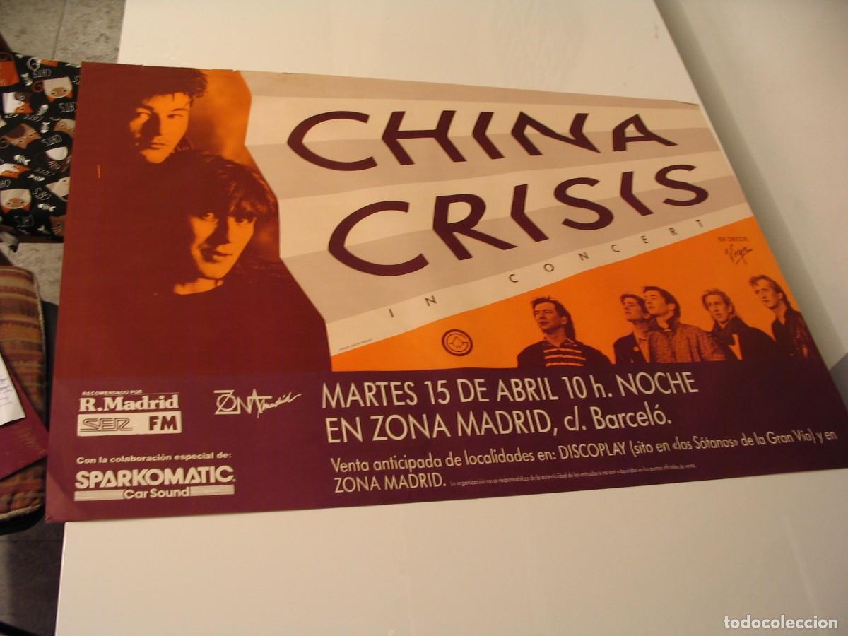 Fotos de Cantores: CHINA CRISIS CARTEL ORIGINAL Madrid 1986 TOUR 62x89 26