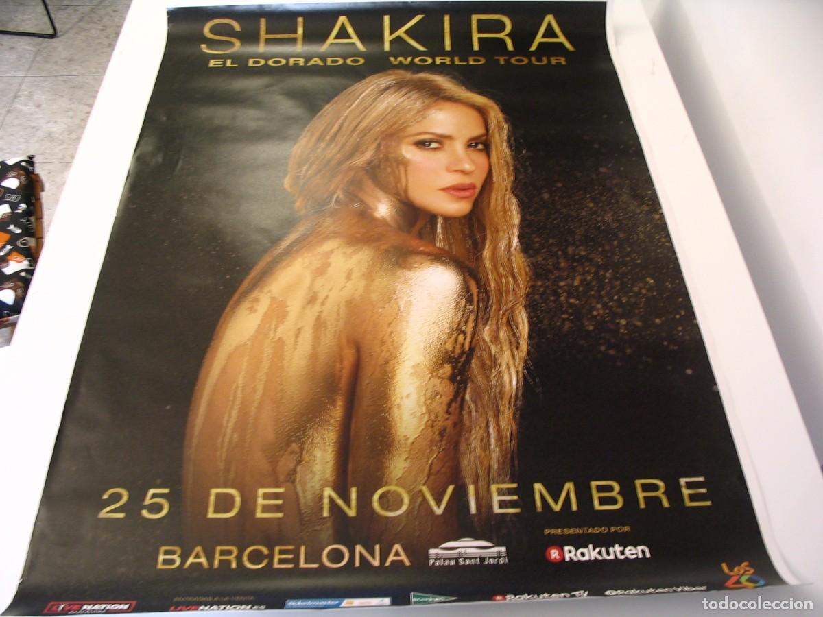 Foto di Cantanti: SHAKIRA el Dorado world tour CARTEL ORIGINAL Barcelona 100x70 2018 26