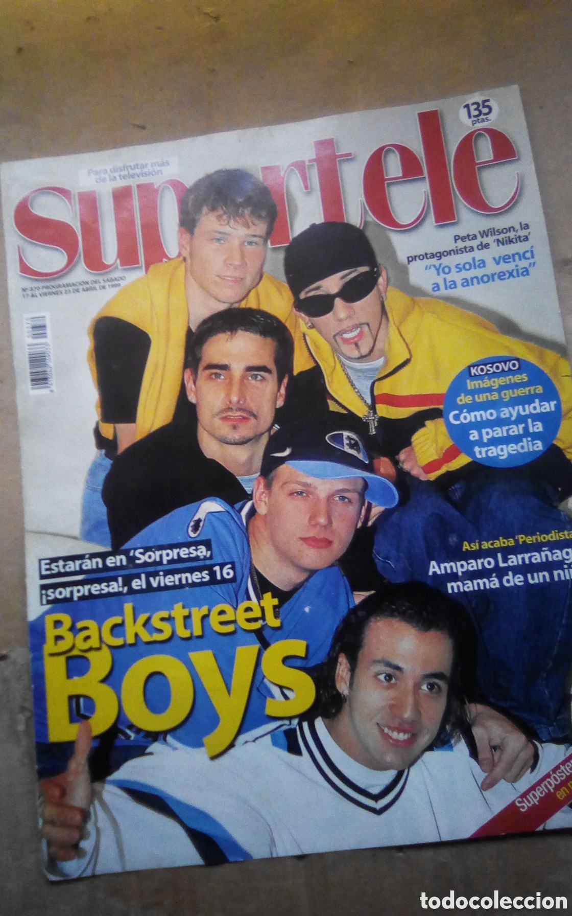 Fotos de Cantantes: Backstreet Boys. 1&deg; Lote de posters de varias revistas de los 90s. Alguno desplegable.