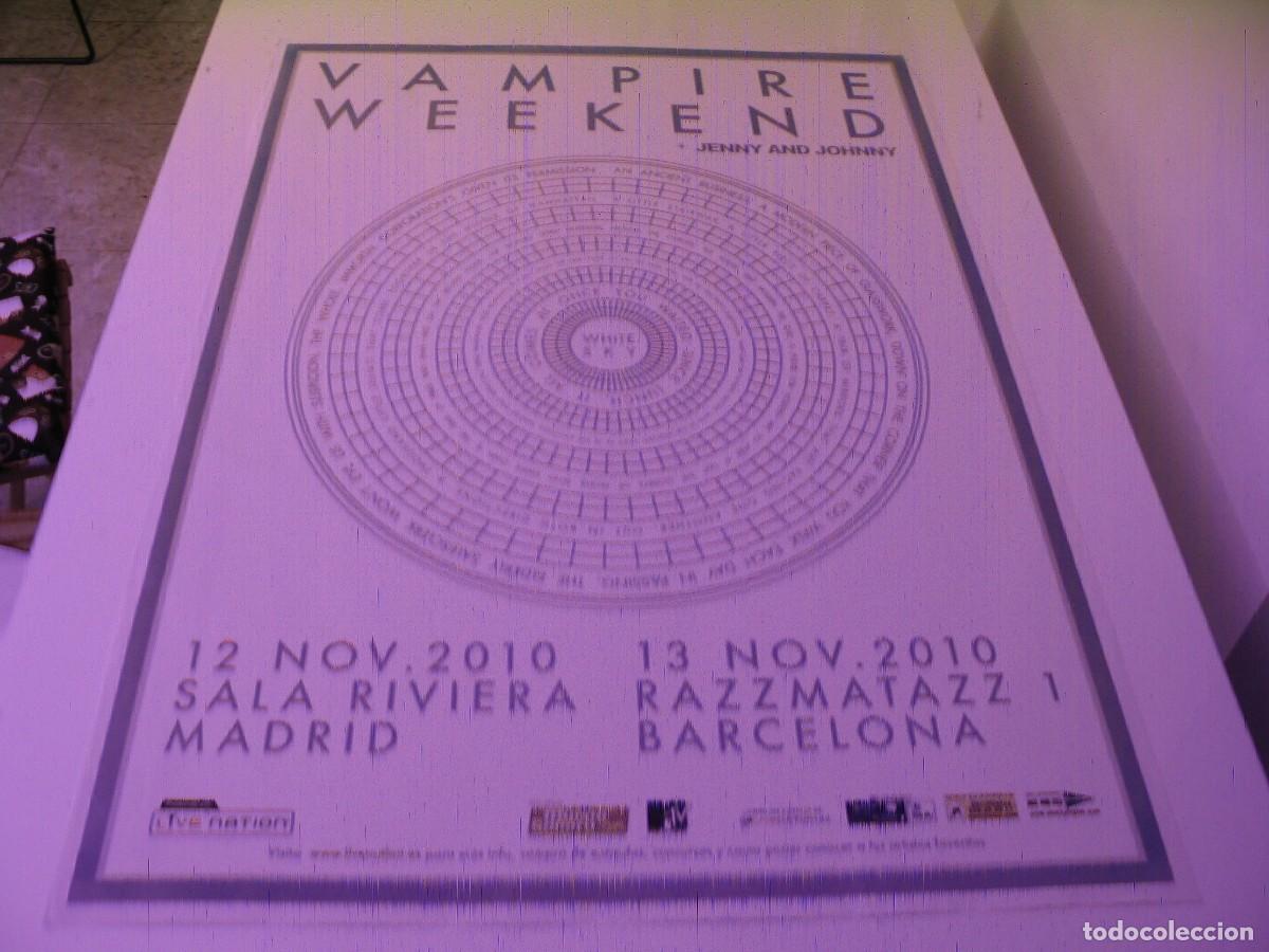 Photos of Singers: VAMPIRE WEEKEND CARTEL ORIGINAL 2010 Madrid Barcelona 100x70 26
