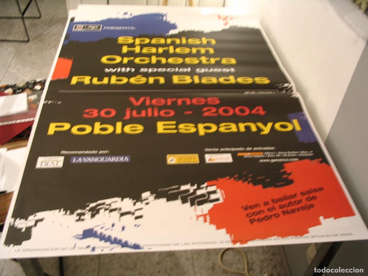 Foto di Cantanti: SPANISH HARLEM ORCHESTRA Rub&eacute;n Blades Latin CARTEL ORIGINAL Barcelona 2004 GIRA TOUR 130x90 26