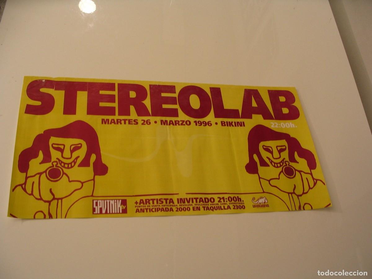 Fotos de Cantantes: STEREOLAB CARTEL ORIGINAL 1996 Barcelona GIRA 30x60 26