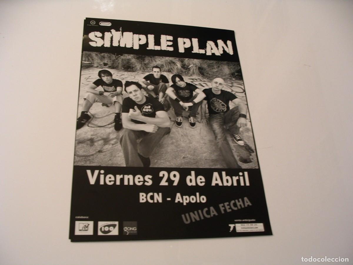 Fotos von Musikern: SIMPLE PLAN CARTEL ORIGINAL Barcelona TOUR 42x30 26