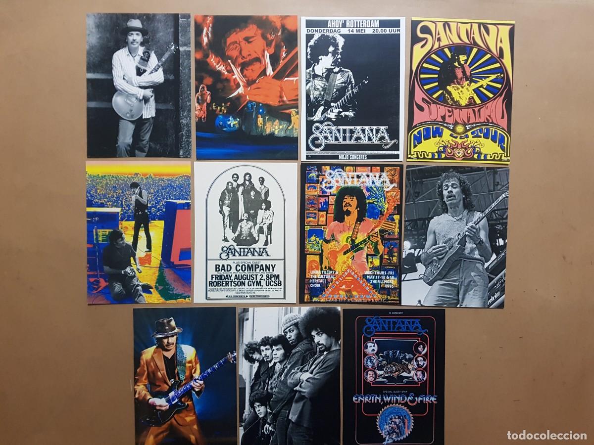 Photos of Singers: LOTE: 11 POSTALES SANTANA - N&ordm; 1