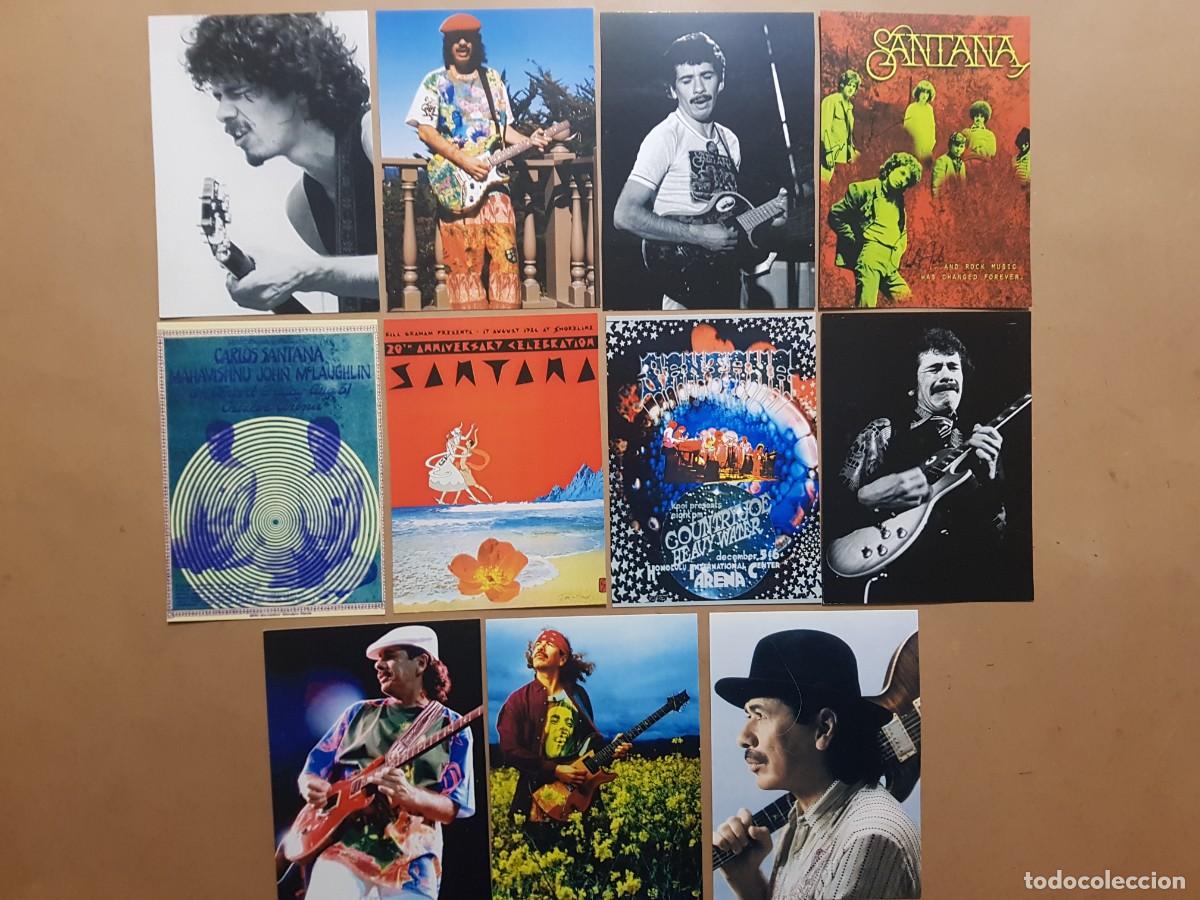 Photos of Singers: LOTE: 11 POSTALES SANTANA - N&ordm; 2