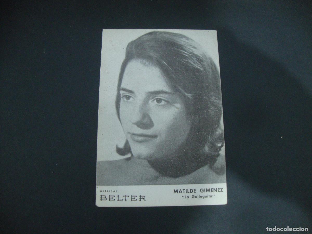 Photos de Chanteurs et Chanteuses: FOTOGRAFIA PROMOCIONAL BELTER MATILDE GIMENEZ LA GALLEGUITA