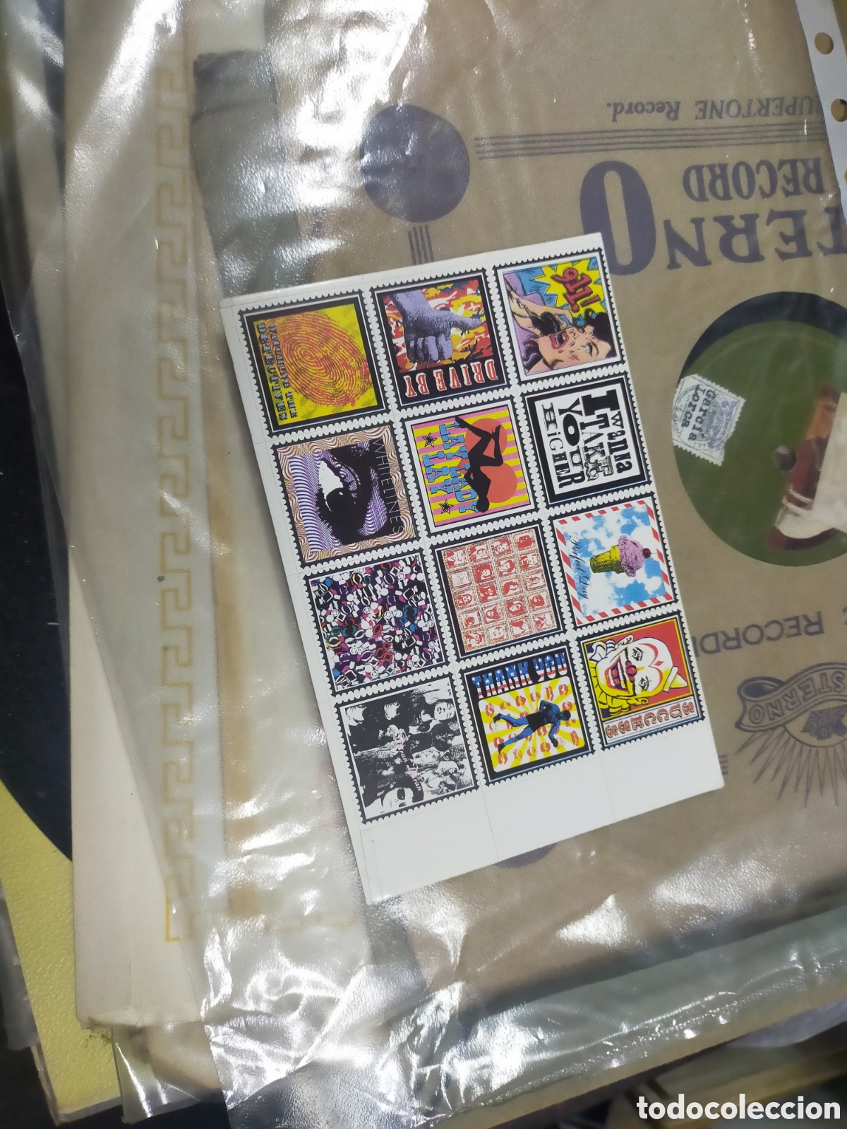 Fotos de Cantantes: Postal duran duran con 12 mini pegatinas