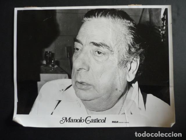 Photos of Singers: MANOLO CARACOL CANTANTE 1972 ANTIGUA FOTOGRAFIA 18 X 24 CM
