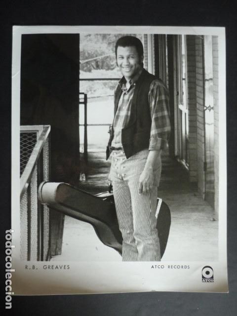 Photos of Singers: R. B. GREAVES CANTANTE ANTIGUA FOTOGRAFIA 20 X 25 CM