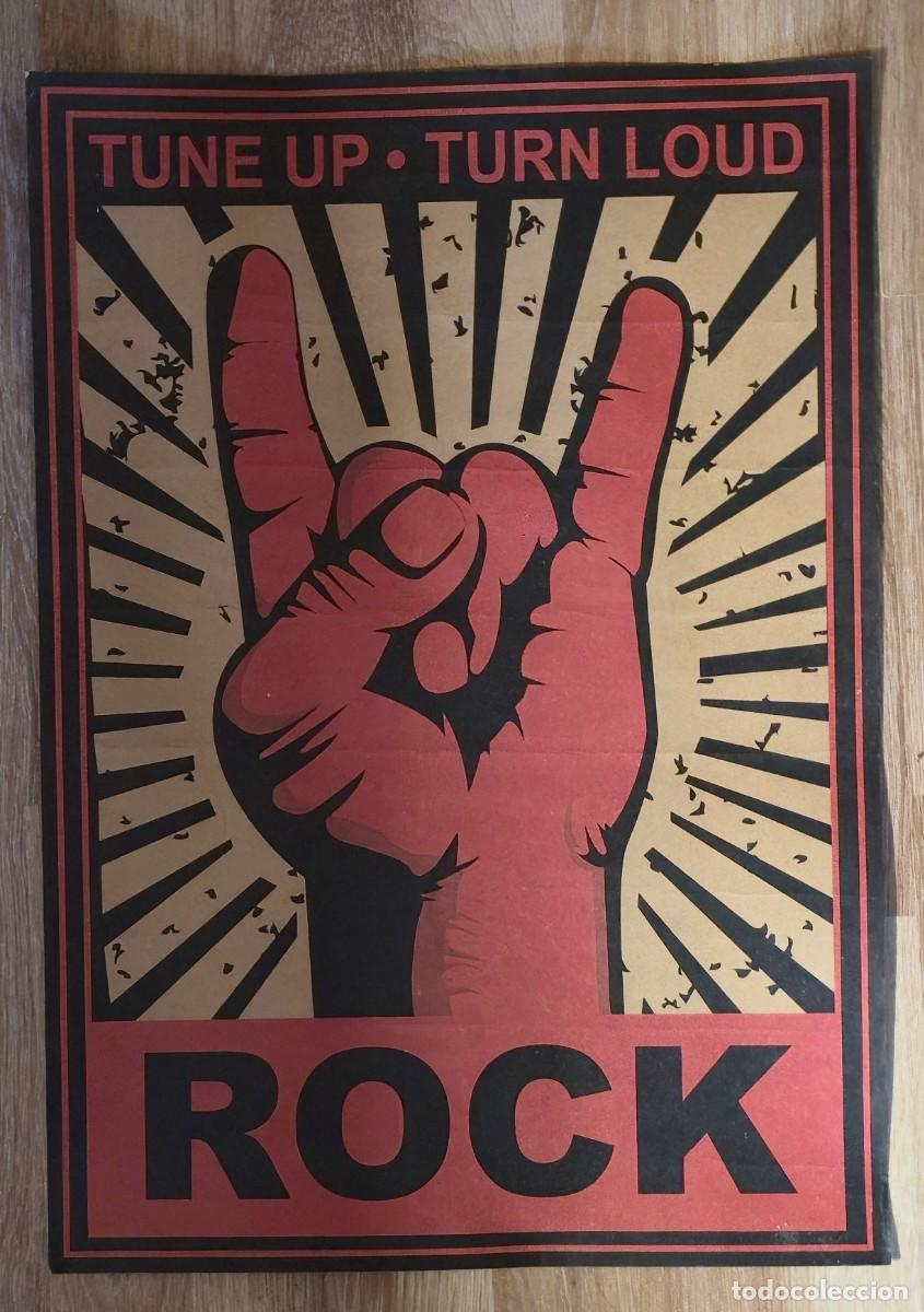 Photos de Chanteurs et Chanteuses: Poster Vintage Musica Rock 36x51,5