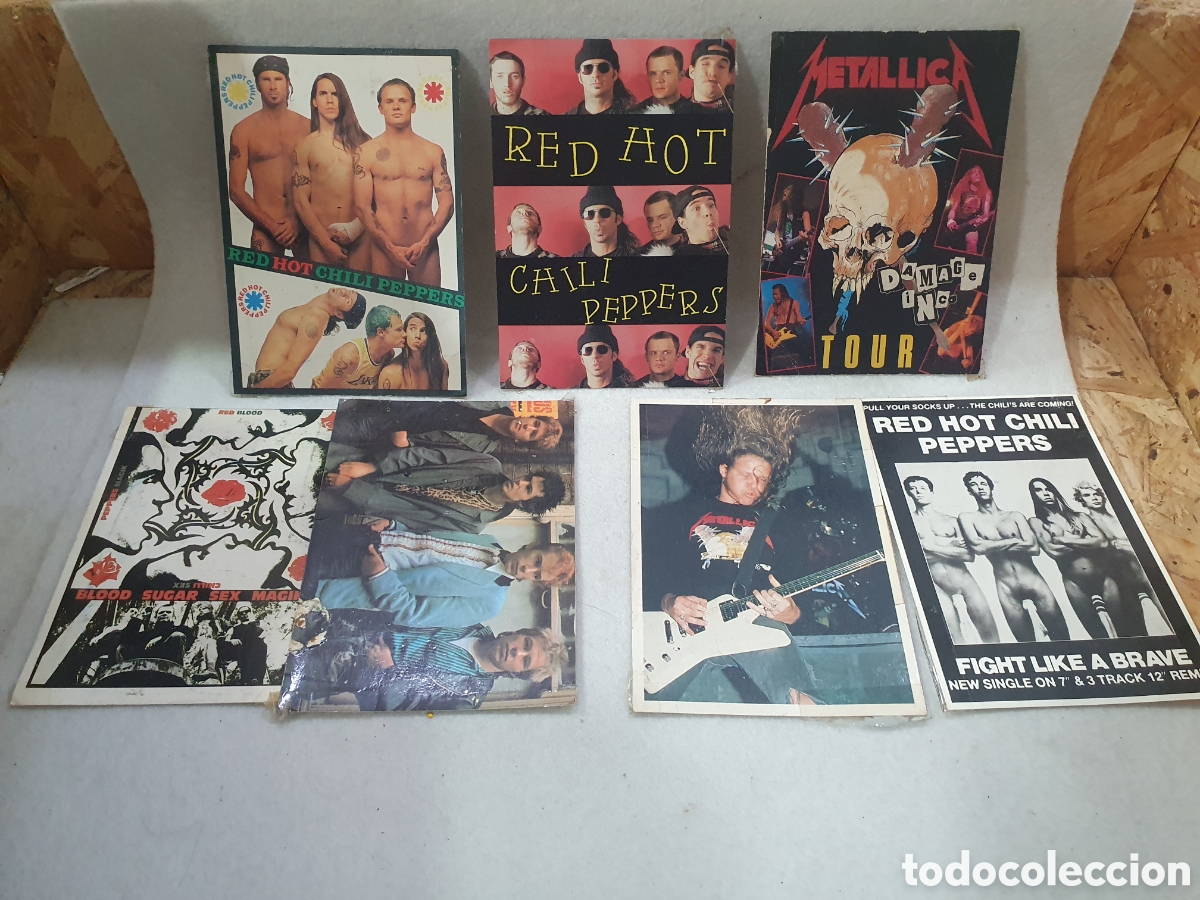 Fotos de Cantantes: Lote de postales grupos de m&uacute;sica Heavy. (L71)