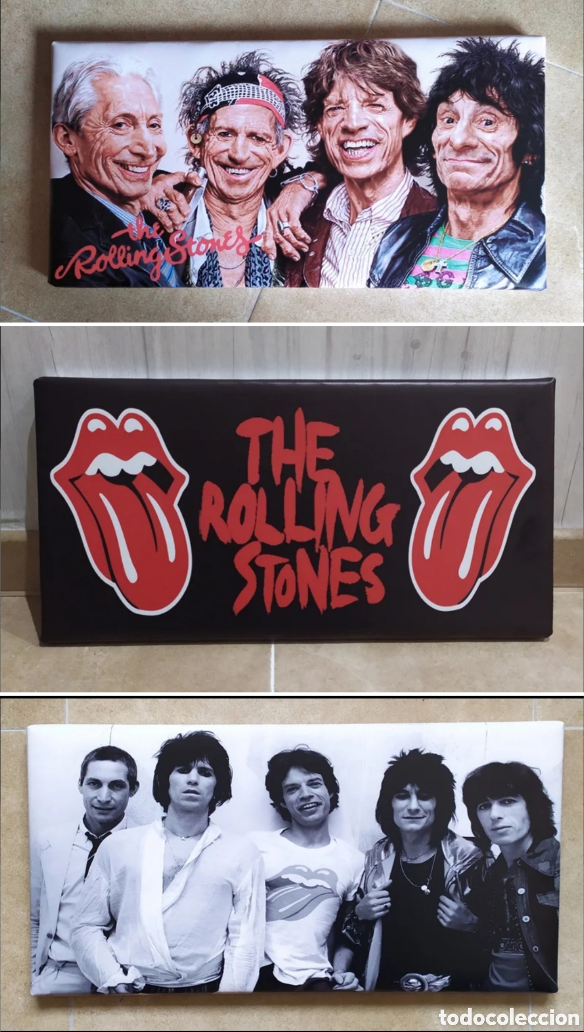 Fotos de Cantantes: Lote 3 cuadros ROLLING STONES